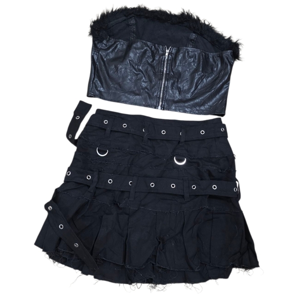 Japanese 2pc Set Gothic Punk Grunge - Picture 6 of 6